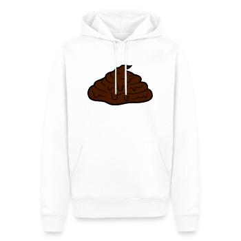 fladen kleines scheiße kacke haufen kot riechen ek - Männer Premium Bio Hoodie - Weiß - Vorne - Nico (187cm)