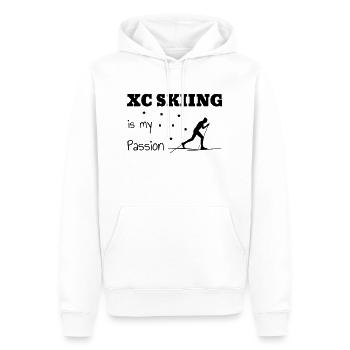 Langlaufen / Langlauf / eislaufen / Langläufer - Männer Premium Bio Hoodie - Weiß - Vorne - Nico (187cm)