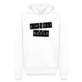 Birthday Squad - Men’s Premium Organic Hoodie - white - Front - Nico (187cm)