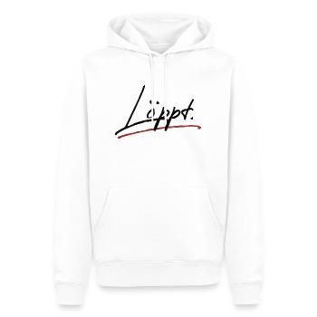 Löppt / löpt / läuft - Rot - Männer Premium Bio Hoodie - Weiß - Vorne - Nico (187cm)