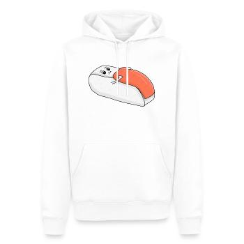 Schlafendes Sushi - Männer Premium Bio Hoodie - Weiß - Vorne - Nico (187cm)