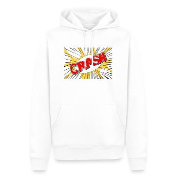 Pop Art Crash - Männer Premium Bio Hoodie - Weiß - Vorne - Nico (187cm)