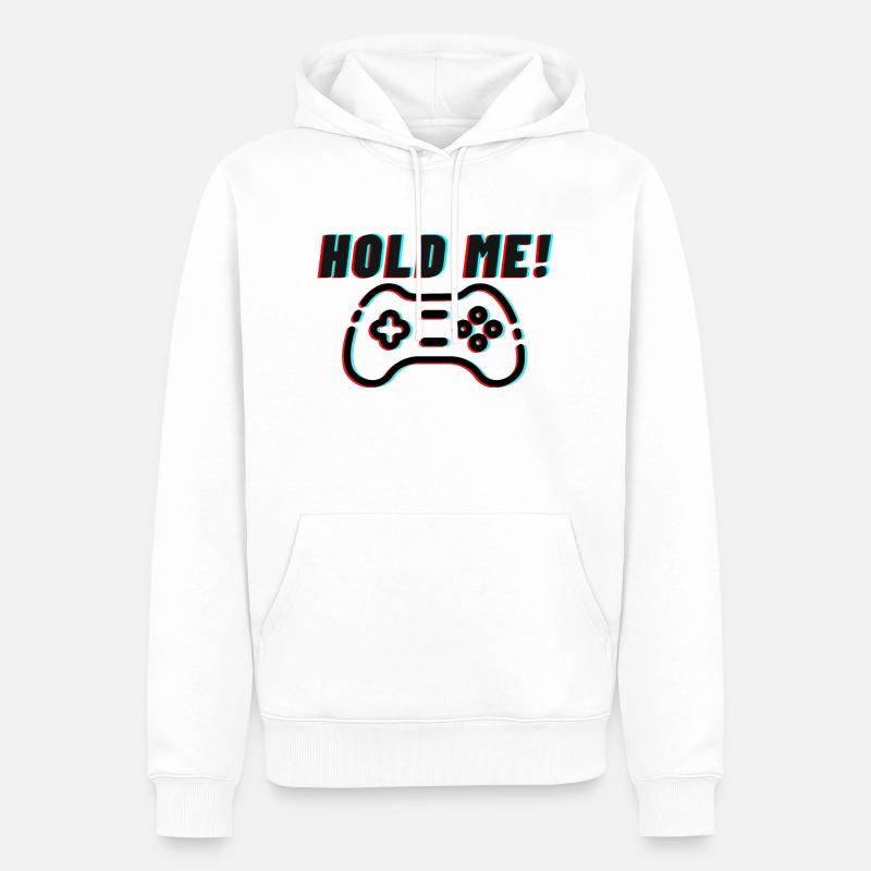 Cooles Gaming - Design - Gamingcontroller - Männer Premium Bio Hoodie - Weiß