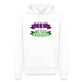 camping saying outdoors pacific north west hippie - Sweat à capuche Premium bio Homme - blanc - Devant - Nico (187cm)