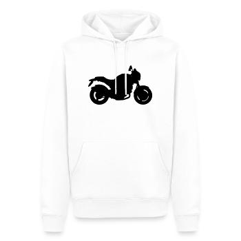  Monster - Männer Premium Bio Hoodie - Weiß - Vorne - Nico (187cm)
