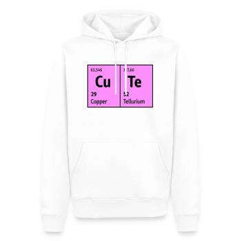 Tableau périodique des éléments CuTe mignon mignon sympa - Sweat à capuche Premium bio Homme - blanc - Devant - Nico (187cm)