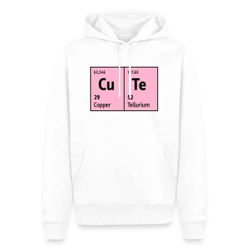 Periodensystem der Elemente CuTe süß niedlich nett - Männer Premium Bio Hoodie - Weiß - Vorne - Nico (187cm)