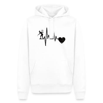 Squash Racquetball-Spieler Squashspiel Racquetball - Männer Premium Bio Hoodie - Weiß - Vorne - Nico (187cm)