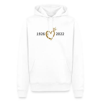 Best queen ever - Sweat à capuche Premium bio Homme - blanc - Devant - Nico (187cm)