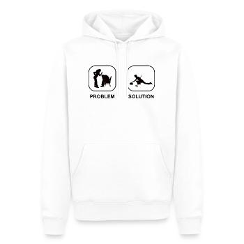 Curling Stone Curler Curling Stone Gift Curl - Sweat à capuche Premium bio Homme - blanc - Devant - Nico (187cm)
