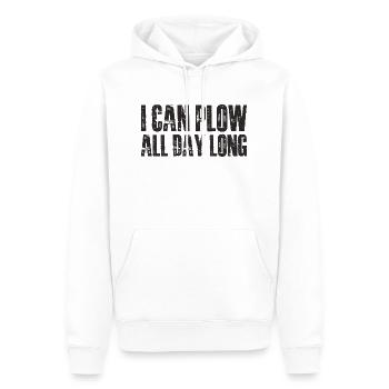 Je peux labourer toute la journée 4 - Sweat à capuche Premium bio Homme - blanc - Devant - Nico (187cm)