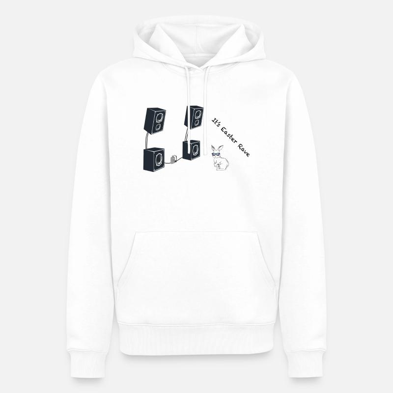 It s Easter Rave - Männer Premium Bio Hoodie - Weiß