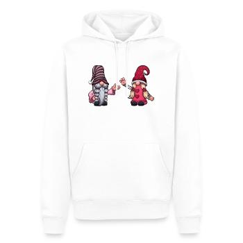 Süße Valentinstag-Zwerge - Männer Premium Bio Hoodie - Weiß - Vorne - Nico (187cm)