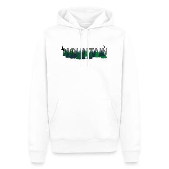 Mountain - Männer Premium Bio Hoodie - Weiß - Vorne - Nico (187cm)