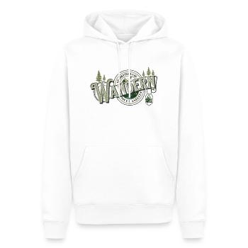 Wandern Hobby Vintage Mountain Funny Wanderer - Männer Premium Bio Hoodie - Weiß - Vorne - Nico (187cm)
