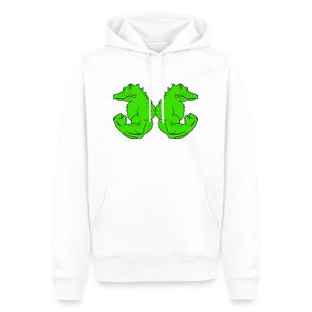 strong crocodiles - Männer Premium Bio Hoodie - Weiß - Vorne - Nico (187cm)