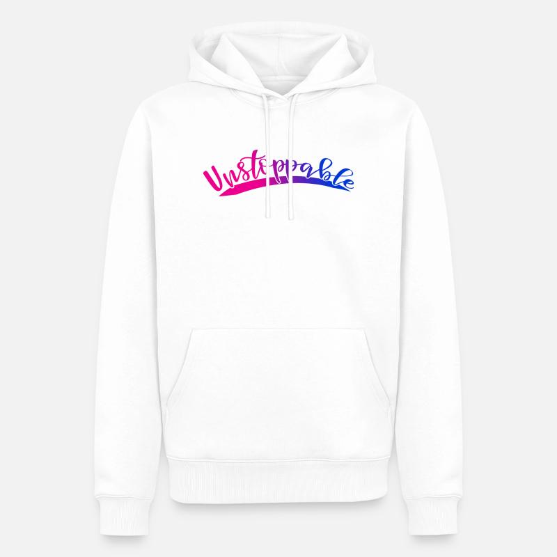 Imparable - Sweat à capuche Premium bio Homme - blanc