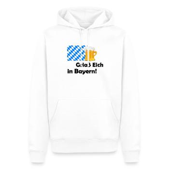 Griaß Eich - Bayern Heimatliebe - Männer Premium Bio Hoodie - Weiß - Vorne - Nico (187cm)