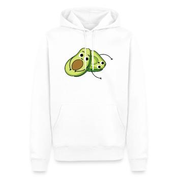 Avocats sucrés - Sweat à capuche Premium bio Homme - blanc - Devant - Nico (187cm)