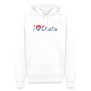 Kroatien hrvatska kroatien hrv reisen europa zagreb - Männer Premium Bio Hoodie - Weiß - Vorne - Nico (187cm)