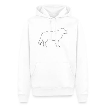 golden rertriever konturen 1 - Männer Premium Bio Hoodie - Weiß - Vorne - Nico (187cm)