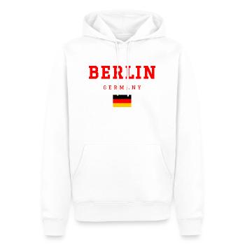 Berlin Deutschland - Männer Premium Bio Hoodie - Weiß - Vorne - Nico (187cm)