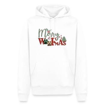 Merry Woofmas - Männer Premium Bio Hoodie - Weiß - Vorne - Nico (187cm)