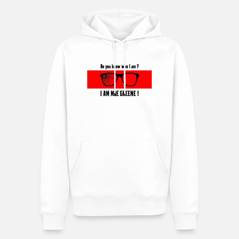 Moe Greene (texte noir) - Sweat à capuche Premium bio Homme - blanc