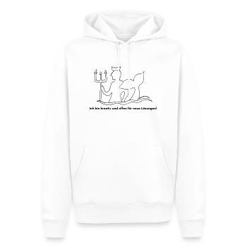 Sternzeichen Wassermann - Männer Premium Bio Hoodie - Weiß - Vorne - Nico (187cm)
