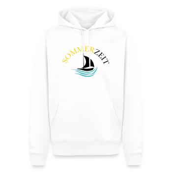 boot sommer - Männer Premium Bio Hoodie - Weiß - Vorne - Nico (187cm)
