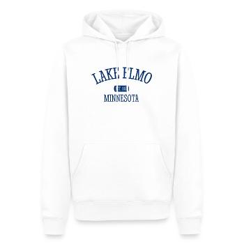 Lake Elmo - Minnestoa - United States of America - Men’s Premium Organic Hoodie - white - Front - Nico (187cm)