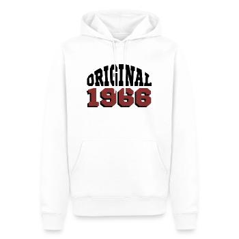 Original 1966 - Männer Premium Bio Hoodie - Weiß - Vorne - Nico (187cm)