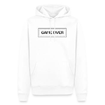 Game Over - Männer Premium Bio Hoodie - Weiß - Vorne - Nico (187cm)