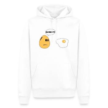 Beautiful Mom Egg - Men’s Premium Organic Hoodie - white - Front - Nico (187cm)