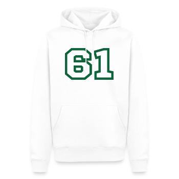 Nummer 61 Sport - Männer Premium Bio Hoodie - Weiß - Vorne - Nico (187cm)