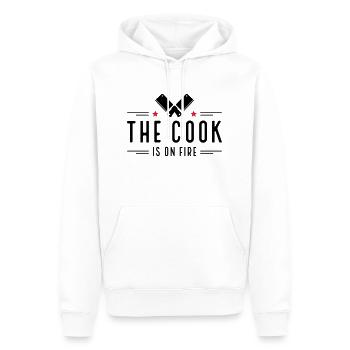 Cadeaux amusants pour les hommes qui aiment cuisiner - Sweat à capuche Premium bio Homme - blanc - Devant - Nico (187cm)