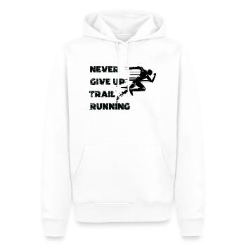 Trail Running Sport - Männer Premium Bio Hoodie - Weiß - Vorne - Nico (187cm)