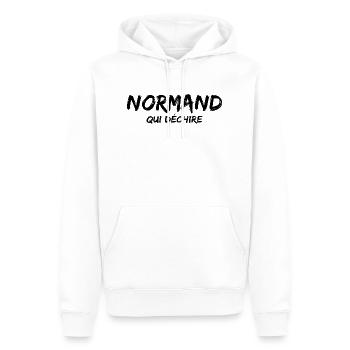 Normand humour - Men’s Premium Organic Hoodie - white - Front - Nico (187cm)