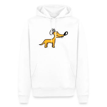 Hund Große Nase Süß Glücklich Haustier Lustig Cool - Männer Premium Bio Hoodie - Weiß - Vorne - Nico (187cm)