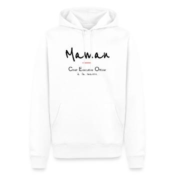 Mama - Männer Premium Bio Hoodie - Weiß - Vorne - Nico (187cm)