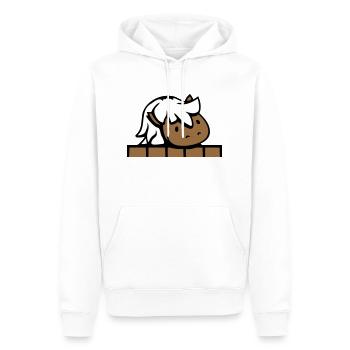 Pferd hinter Zaun versteckt Holz Mauer Stalltür - Männer Premium Bio Hoodie - Weiß - Vorne - Nico (187cm)