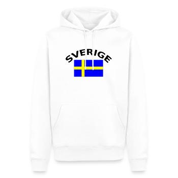 Sverige, la Suède, la Suède, drapeau, drapeau - Sweat à capuche Premium bio Homme - blanc - Devant - Nico (187cm)
