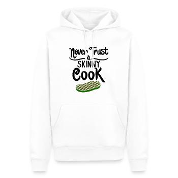 Do not trust a skinny cook - gift - Men’s Premium Organic Hoodie - white - Front - Nico (187cm)