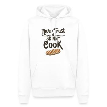 Do not trust a skinny cook - gift - Men’s Premium Organic Hoodie - white - Front - Nico (187cm)