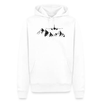 Flugzeug Piloten Fliegen Luftfahrt Flug Flugzeuge - Männer Premium Bio Hoodie - Weiß - Vorne - Nico (187cm)