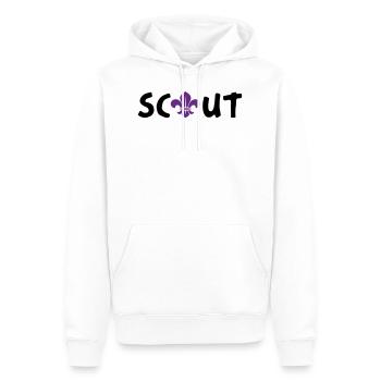 Scout / Scouting - Men’s Premium Organic Hoodie - white - Front - Nico (187cm)