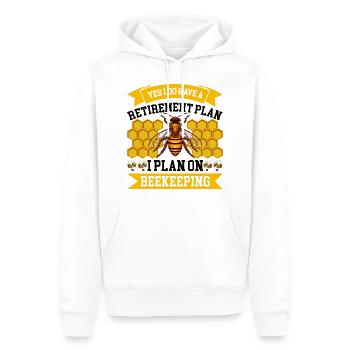 Imkerei Imkerkurs Imkerverein Honig Biene Imker - Männer Premium Bio Hoodie - Weiß - Vorne - Nico (187cm)