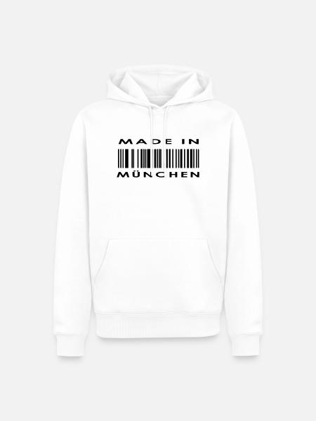 Munich, München - Men’s Premium Organic Hoodie - white