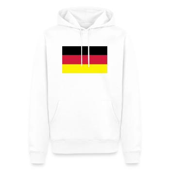Germany - Männer Premium Bio Hoodie - Weiß - Vorne - Nico (187cm)