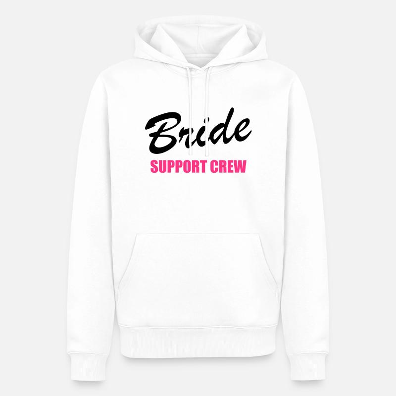 Bride Support Crew 2clr - Sweat à capuche Premium bio Homme - blanc